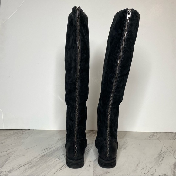 New! Born Borman Tall Black Distressed Suede Boot 5.5 - Picture 3 of 12